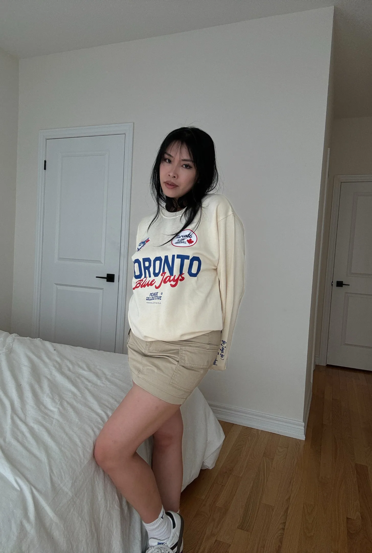 Toronto Blue Jays Cheer Crewneck - Ivory sold by Peace-Collective product image thumbnail 2