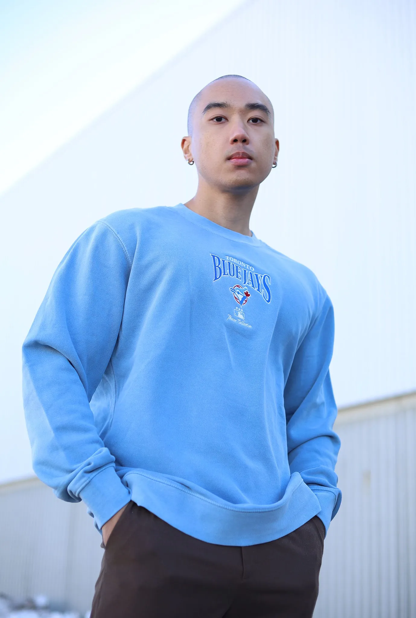 Toronto Blue Jays Vintage Embroidered Crewneck - Blue sold by Peace-Collective product image thumbnail 3