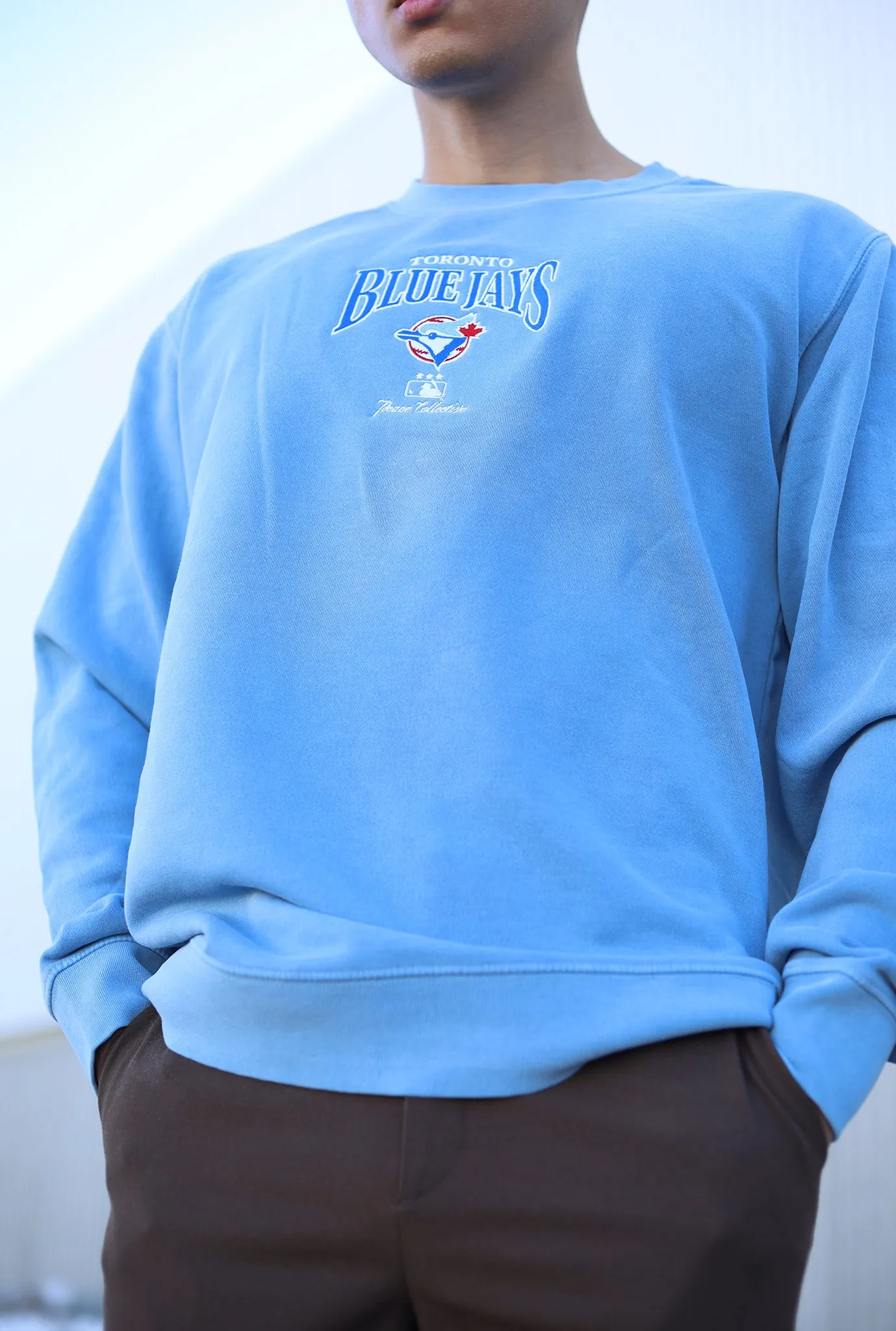 Toronto Blue Jays Vintage Embroidered Crewneck - Blue sold by Peace-Collective product image thumbnail 2