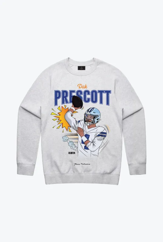 Dak Prescott Crewneck - Ash sold by Peace-Collective
