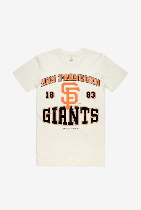 San Francisco Giants Vintage Washed T-Shirt - Ivory sold by Peace-Collective