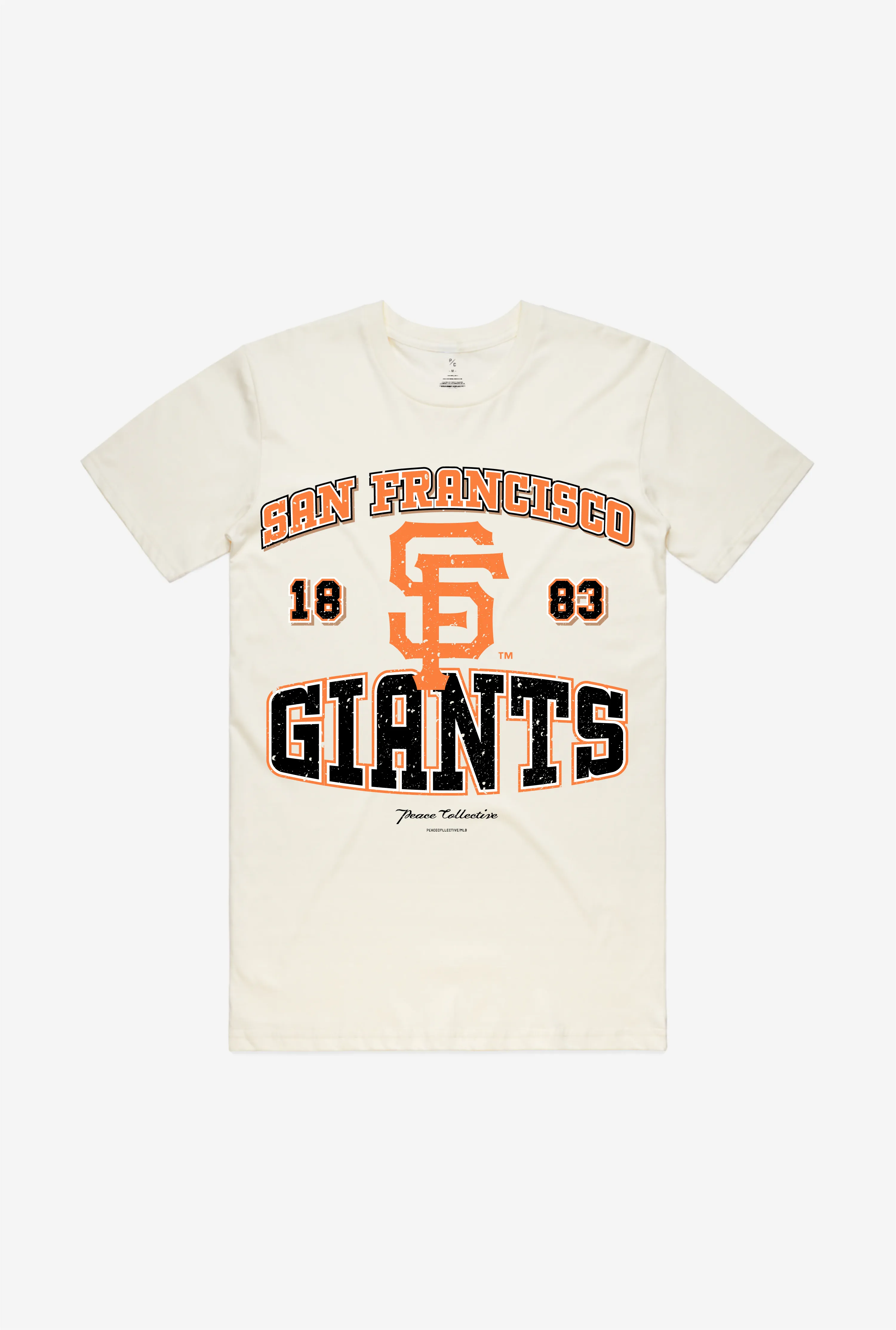 San Francisco Giants Vintage Washed T-Shirt - Ivory sold by Peace-Collective