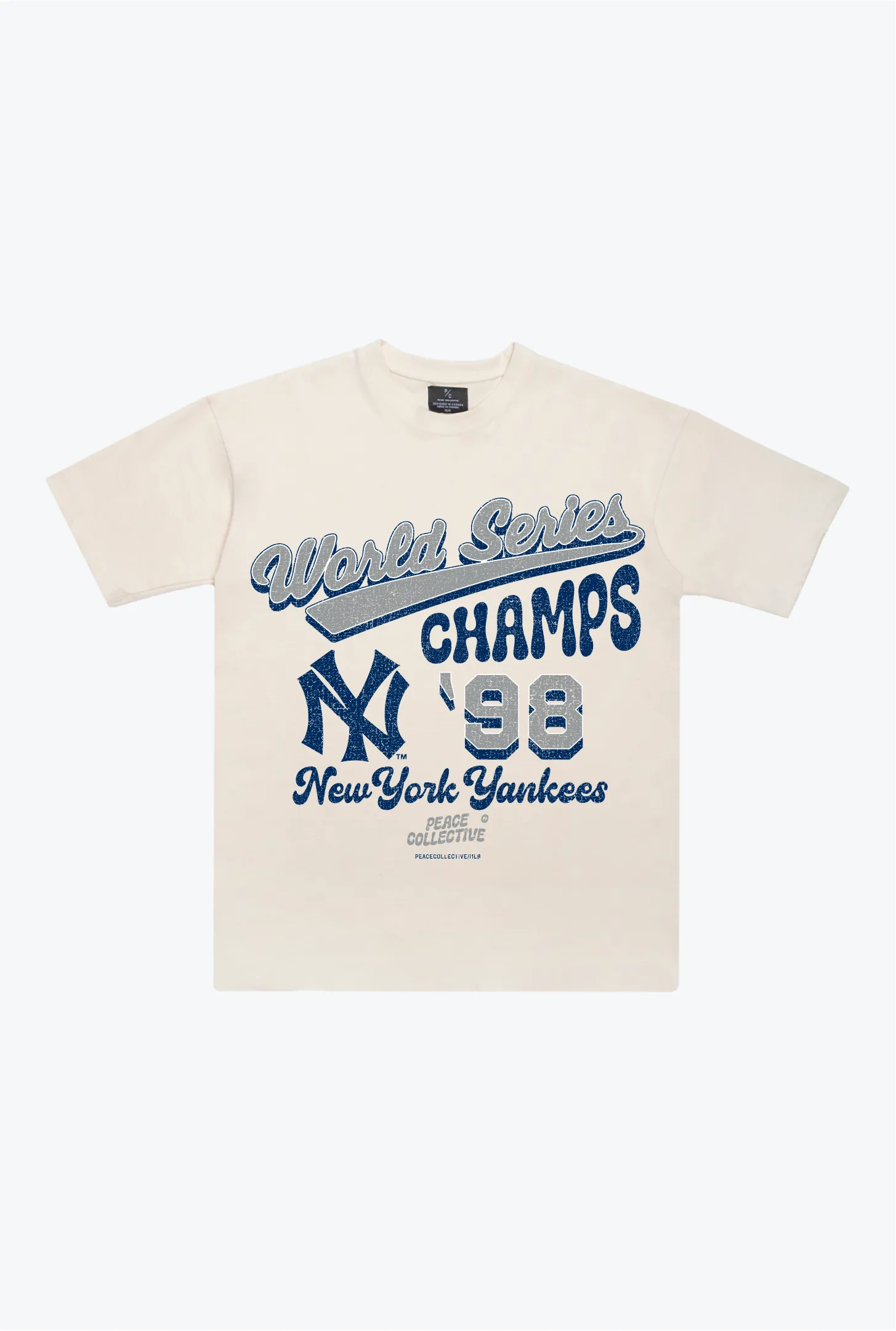 New York Yankees '98 World Series Champs T-Shirt - Ivory sold by Peace-Collective