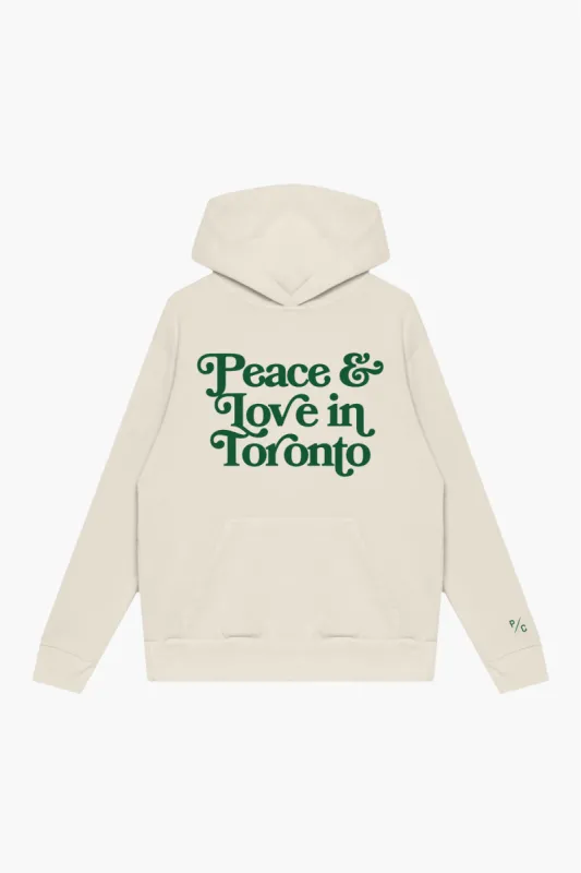 Peace & Love in Toronto Heavyweight Hoodie - Ivory sold by Peace-Collective