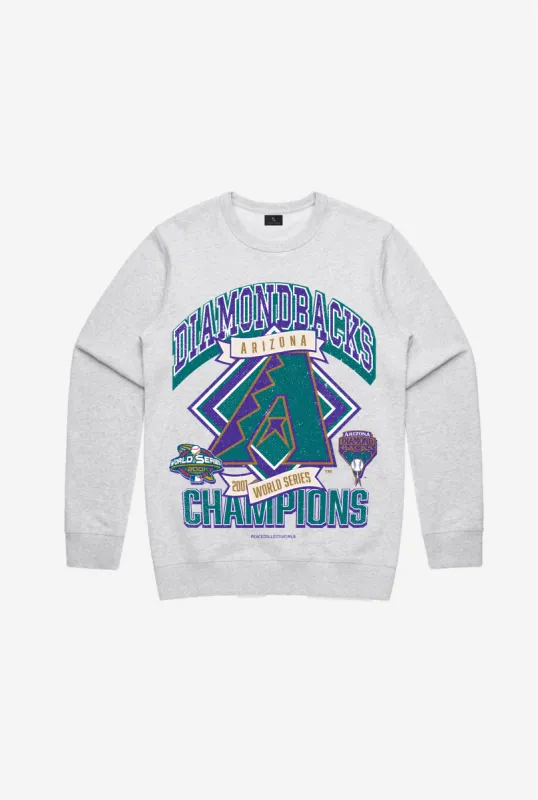 Arizona Diamondbacks Vintage Cooperstown Collection Crewneck - Ash sold by Peace-Collective