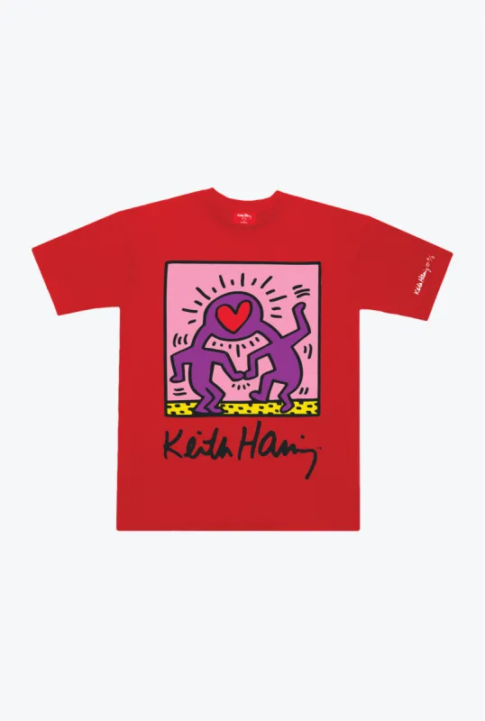 P/C x Keith Haring Heavyweight T-Shirt - Red sold by Peace-Collective