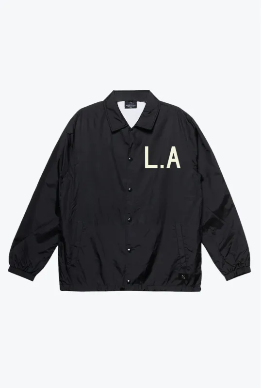 Los Angeles Dodgers Essential Coach Jacket - Black sold by Peace-Collective