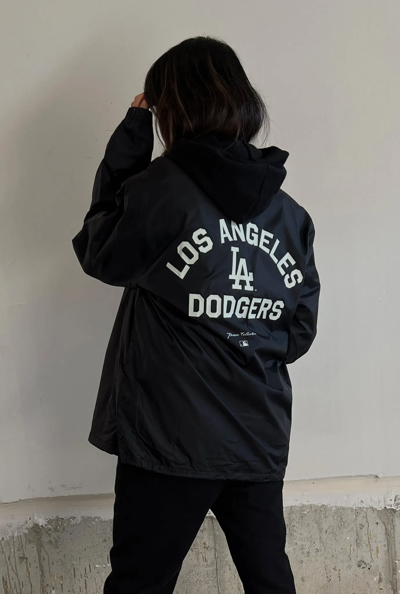 Los Angeles Dodgers Essential Coach Jacket - Black sold by Peace-Collective product image thumbnail 3