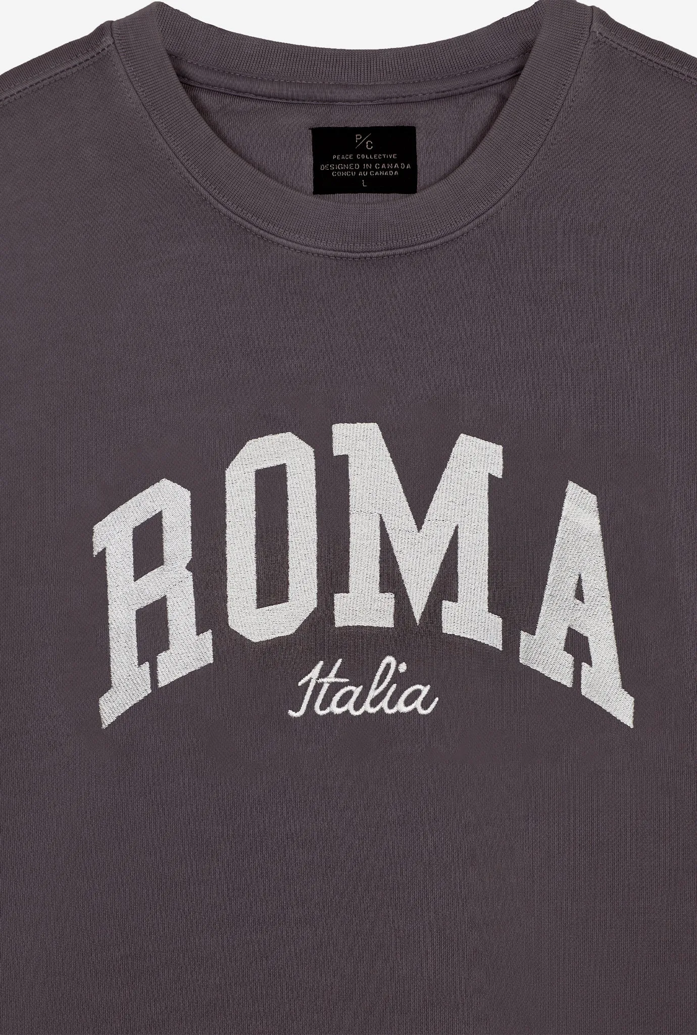 Rome Tourist Pigment Dye Crewneck - Black sold by Peace-Collective product image thumbnail 2