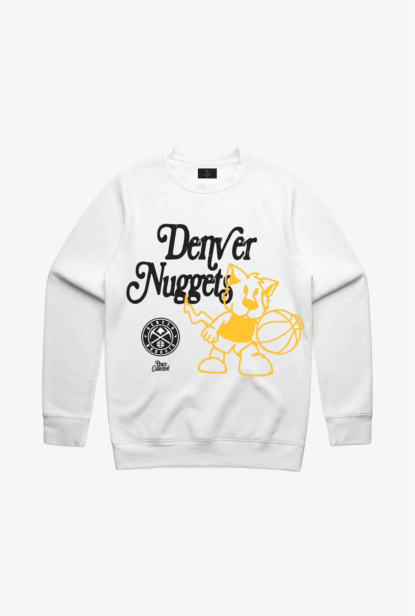 Denver Nuggets Mascot Crewneck - White sold by Peace-Collective