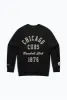 Chicago Cubs Heavyweight Crewneck - Black sold by Peace-Collective
