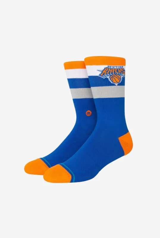 New York Knicks Stripe Crew Socks - Navy sold by Peace-Collective