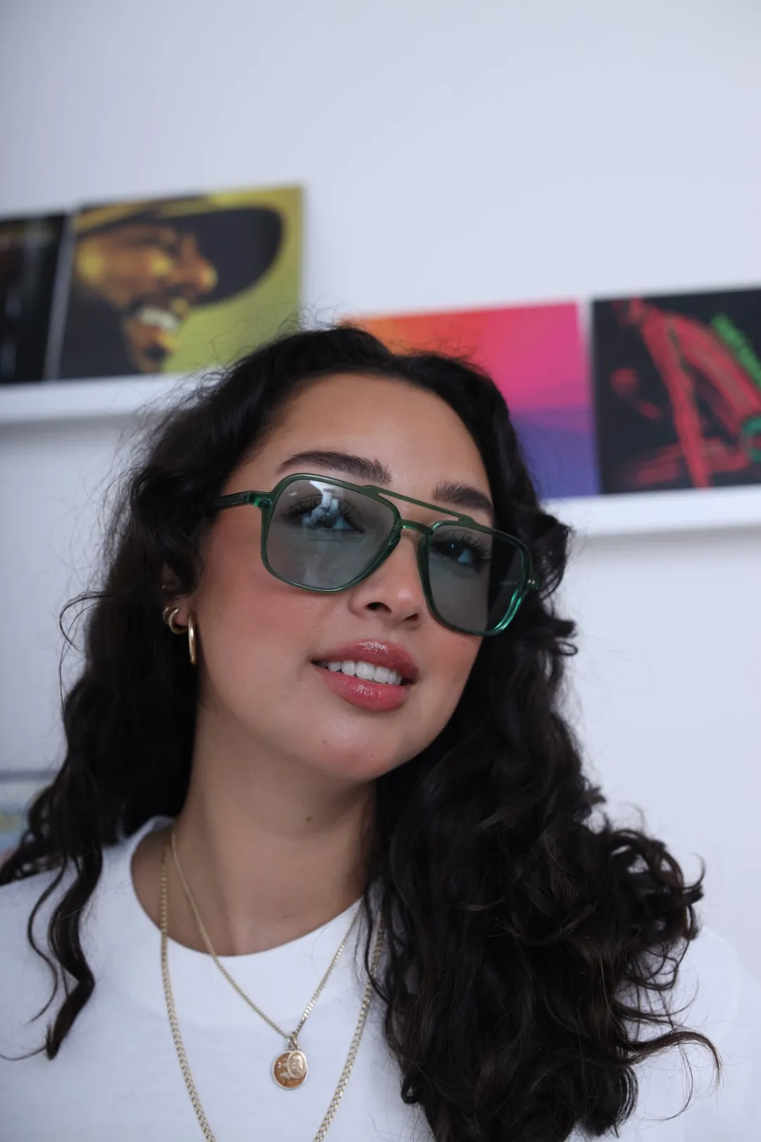 P/C x Ollie Quinn No Shade Sunnies - Forest Green sold by Peace-Collective product image thumbnail 5