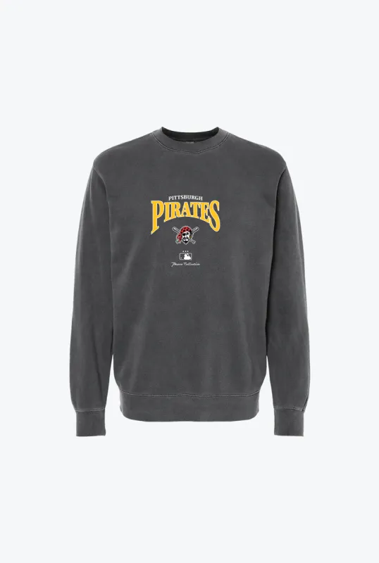 Pittsburgh Pirates Vintage Embroidered Crewneck - Black sold by Peace-Collective