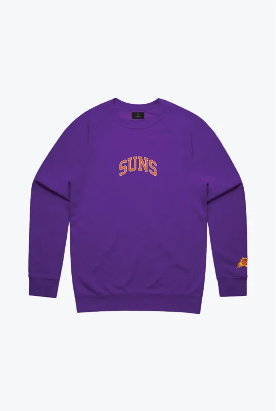 Phoenix Suns Playoffs Crewneck - Purple sold by Peace-Collective