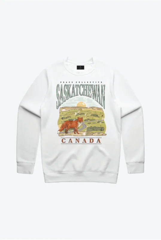 Saskatchewan Vintage Crewneck - White sold by Peace-Collective