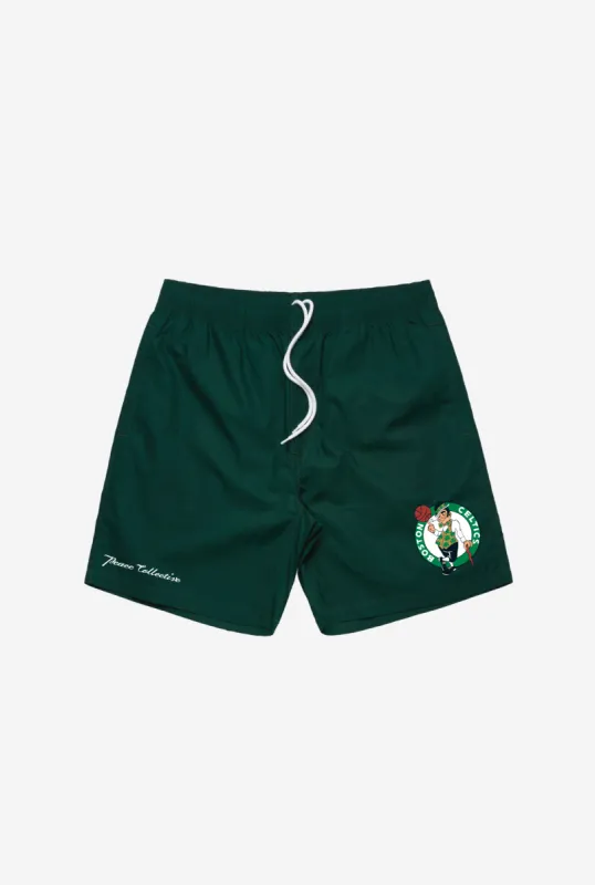 Boston Celtics Shorts - Pine Green sold by Peace-Collective