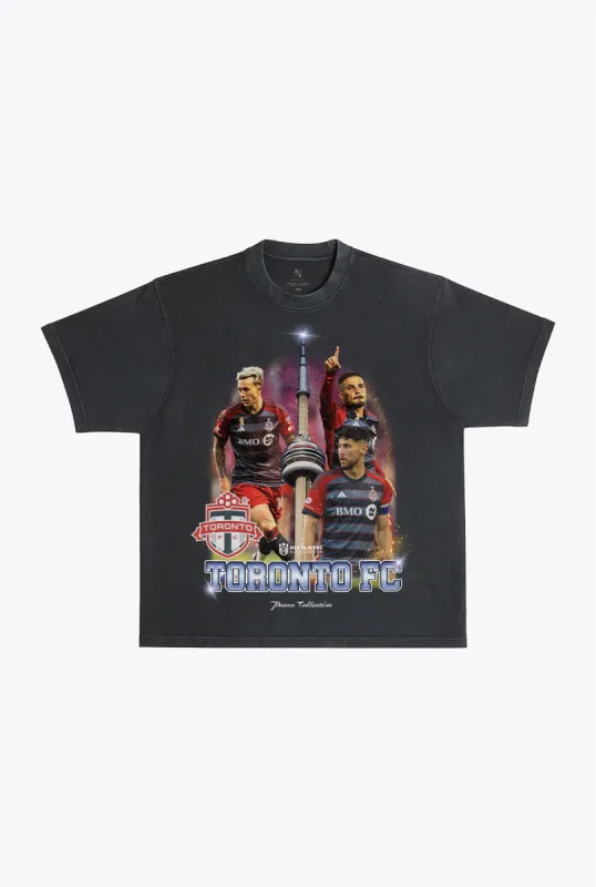 Toronto FC Vintage Player Heavyweight Pigment Dyed T-Shirt - Black sold by Peace-Collective