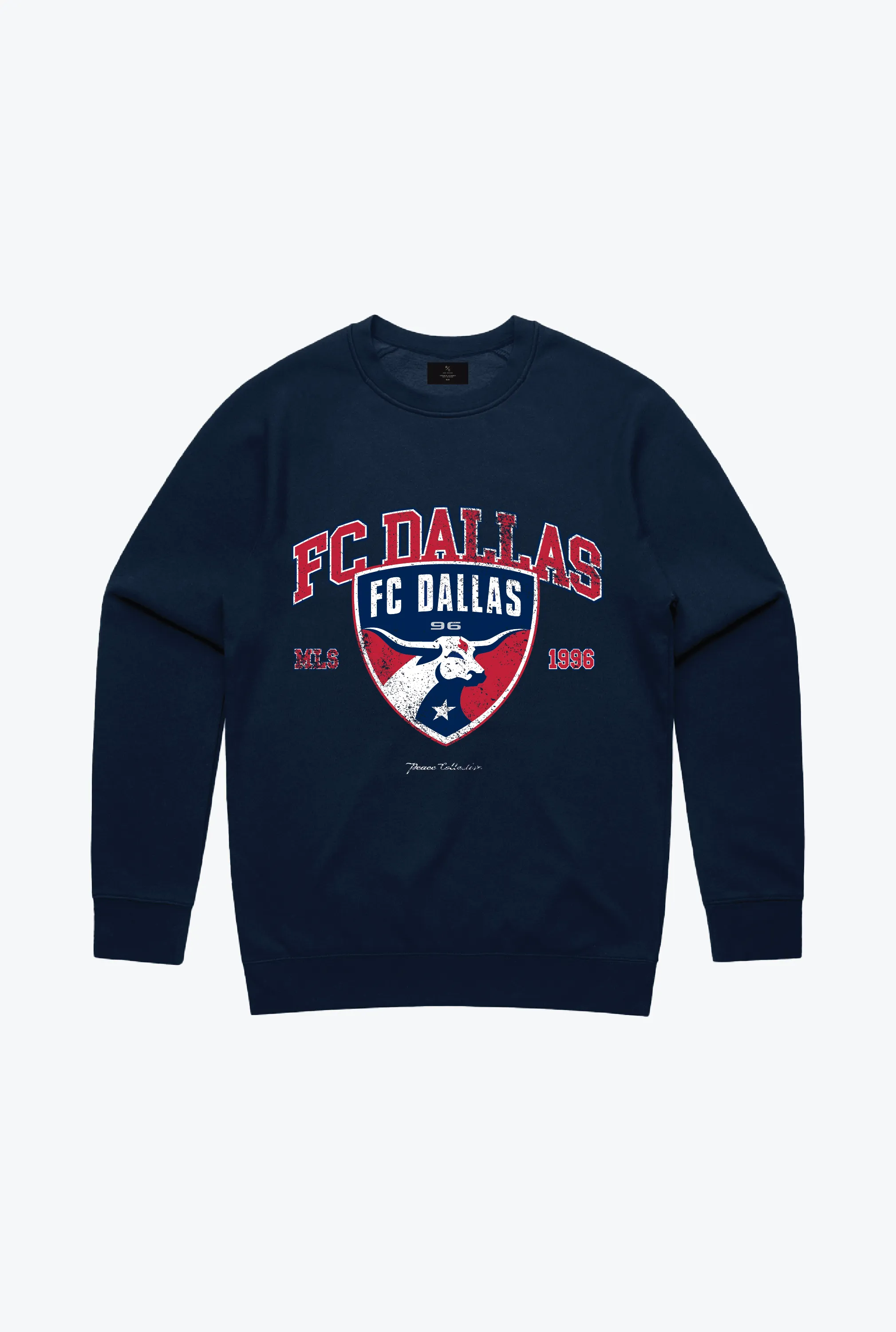 FC Dallas Vintage Washed Crewneck - Navy sold by Peace-Collective