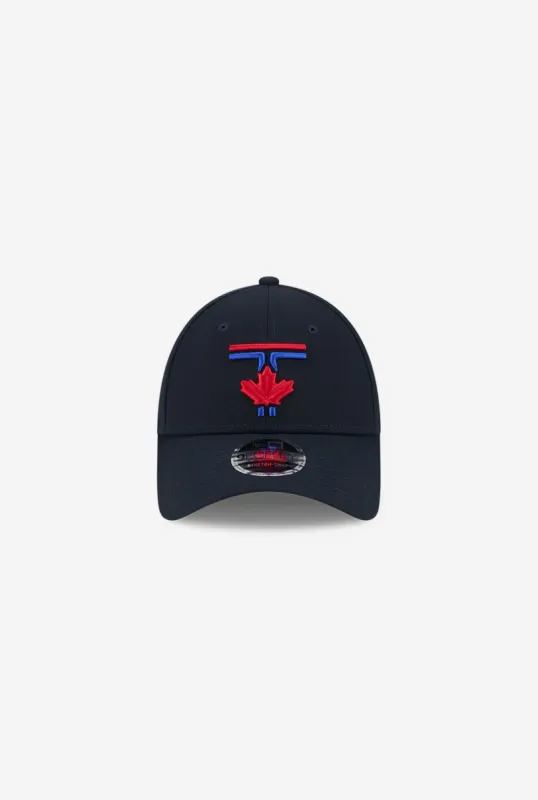 Toronto Blue Jays 2024 City Connect 9FORTY Stretch-Snap Adjustable Cap - Navy sold by Peace-Collective