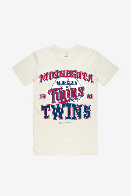 Minnesota Twins Vintage Washed T-Shirt - Ivory sold by Peace-Collective