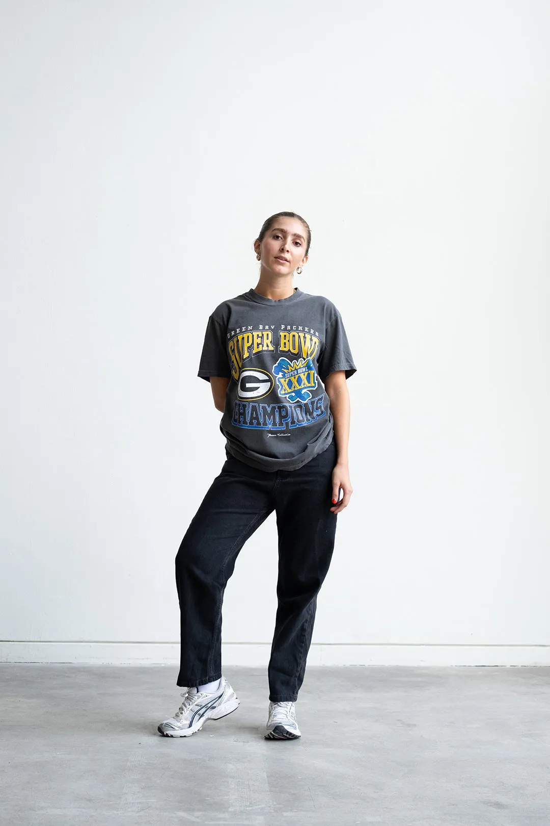 Green Bay Packers Super Bowl XXXI Heavyweight T-Shirt - Black sold by Peace-Collective product image thumbnail 4