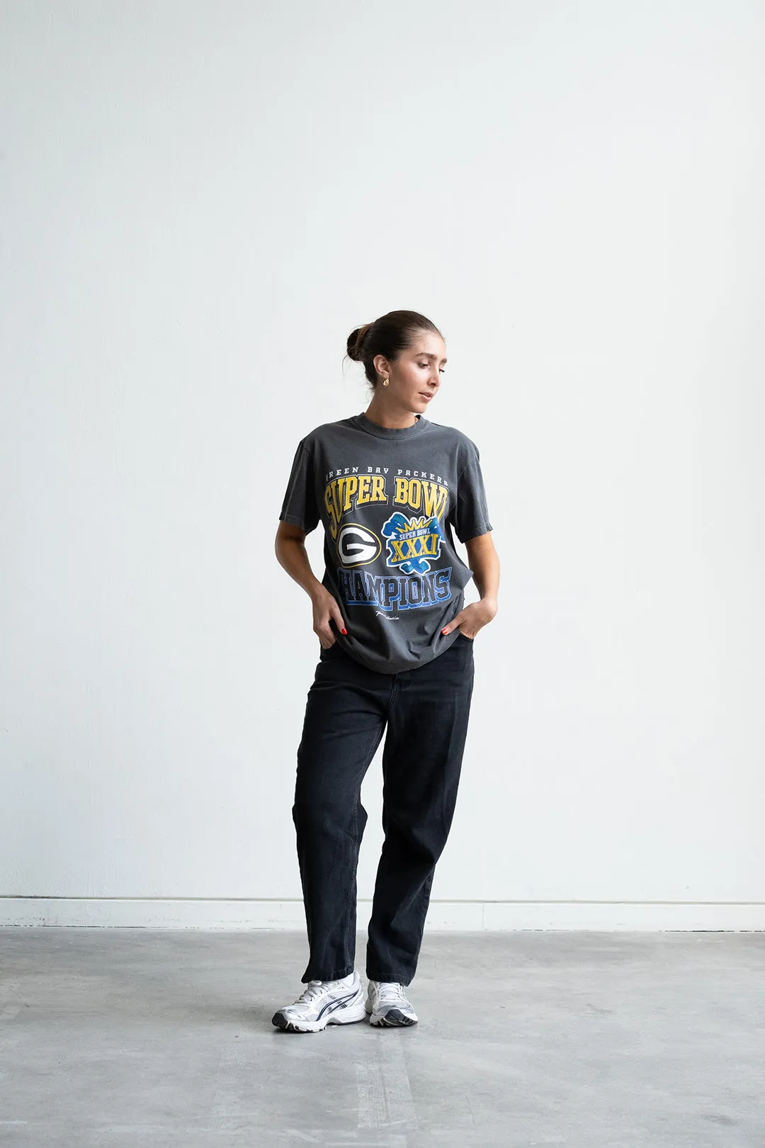 Green Bay Packers Super Bowl XXXI Heavyweight T-Shirt - Black sold by Peace-Collective product image thumbnail 5