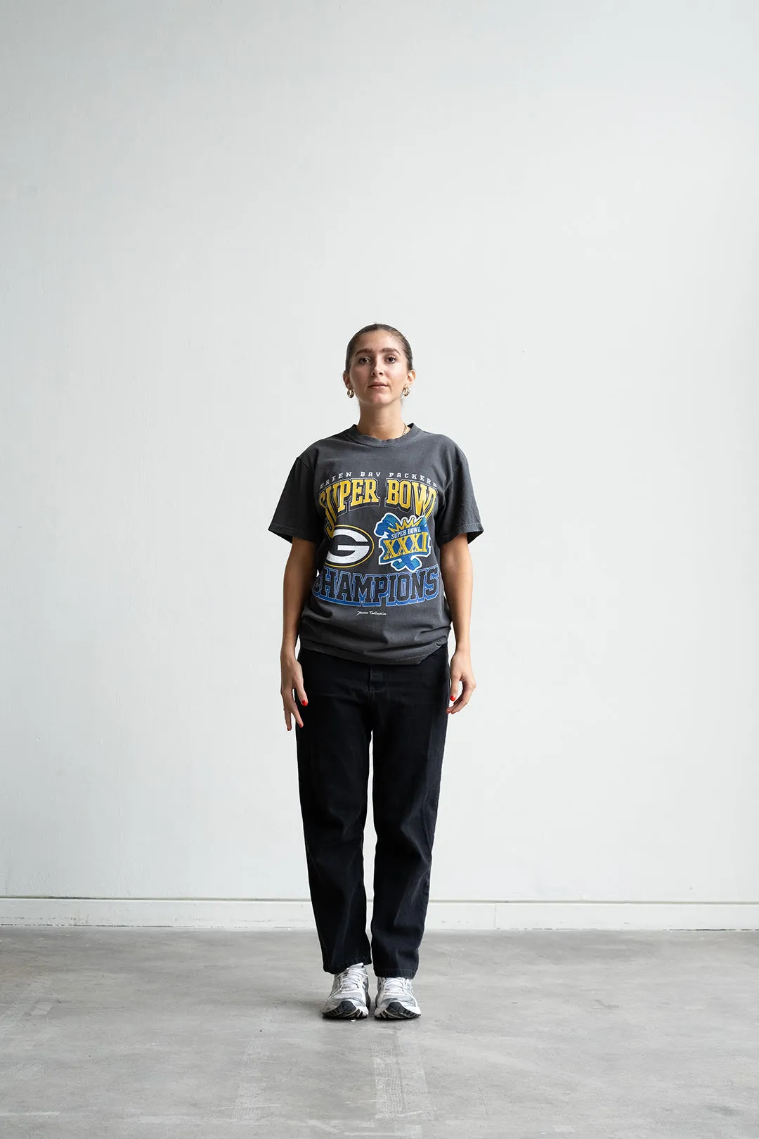 Green Bay Packers Super Bowl XXXI Heavyweight T-Shirt - Black sold by Peace-Collective product image thumbnail 2