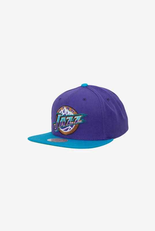 Utah Jazz Team 2 Tone 2.0 Snapback HWC - Purple/Teal sold by Peace-Collective