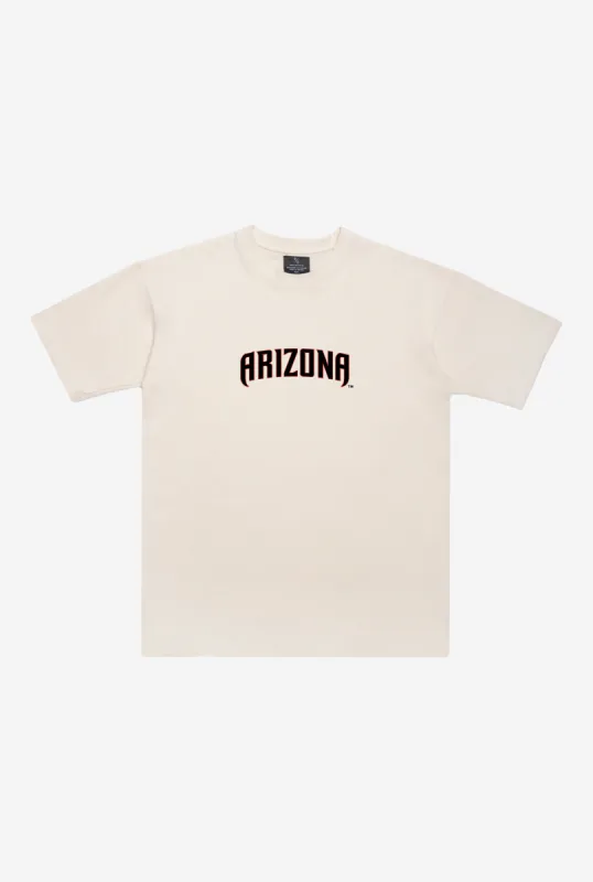 Arizona DiamondBacks Heavyweight T-Shirt - Natural sold by Peace-Collective