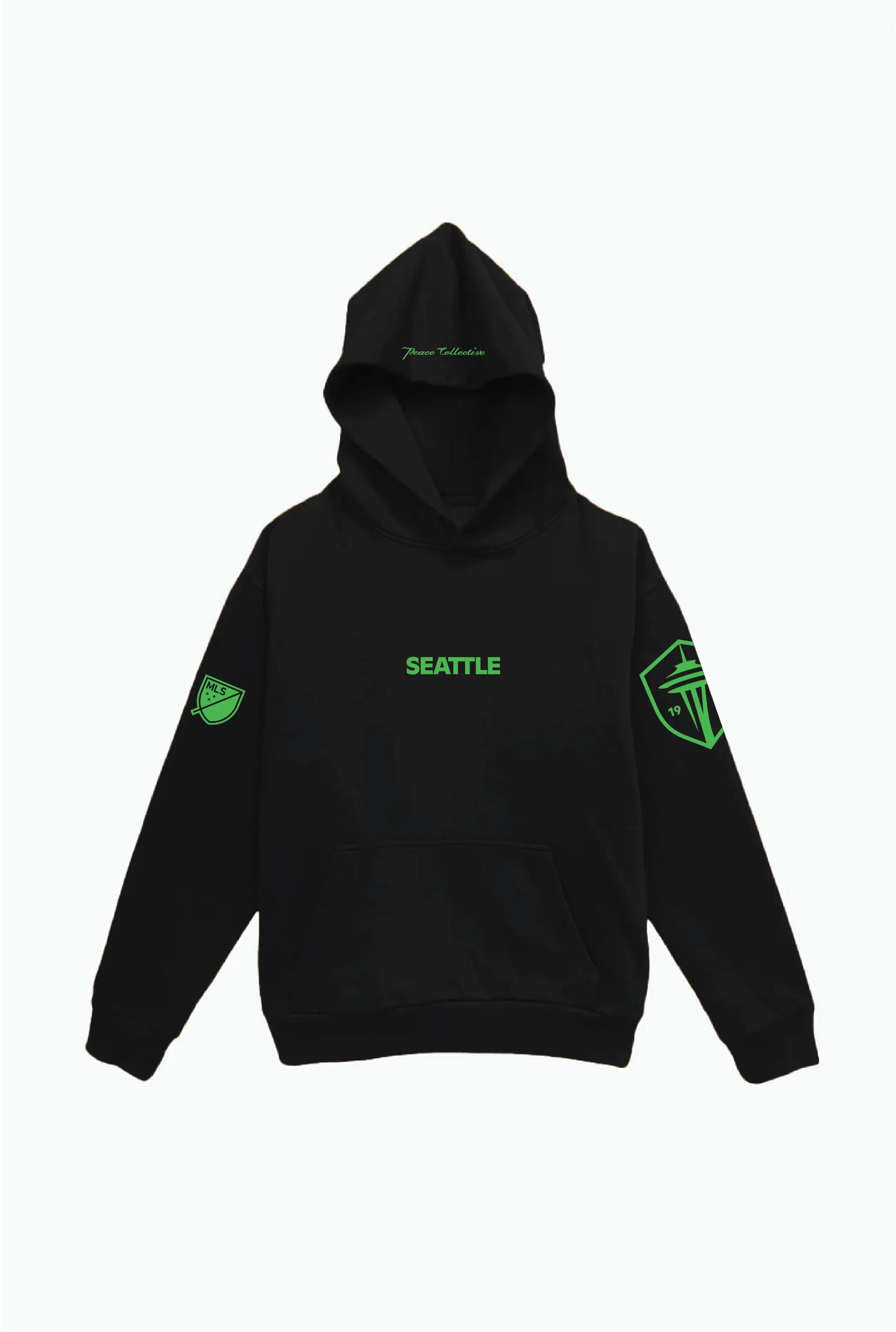 Seattle Sounders FC Heavyweight Hoodie - Black sold by Peace-Collective