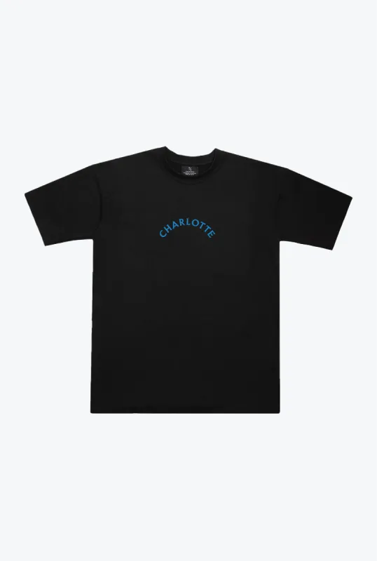 Charlotte FC Essentials Heavyweight T-Shirt - Black sold by Peace-Collective