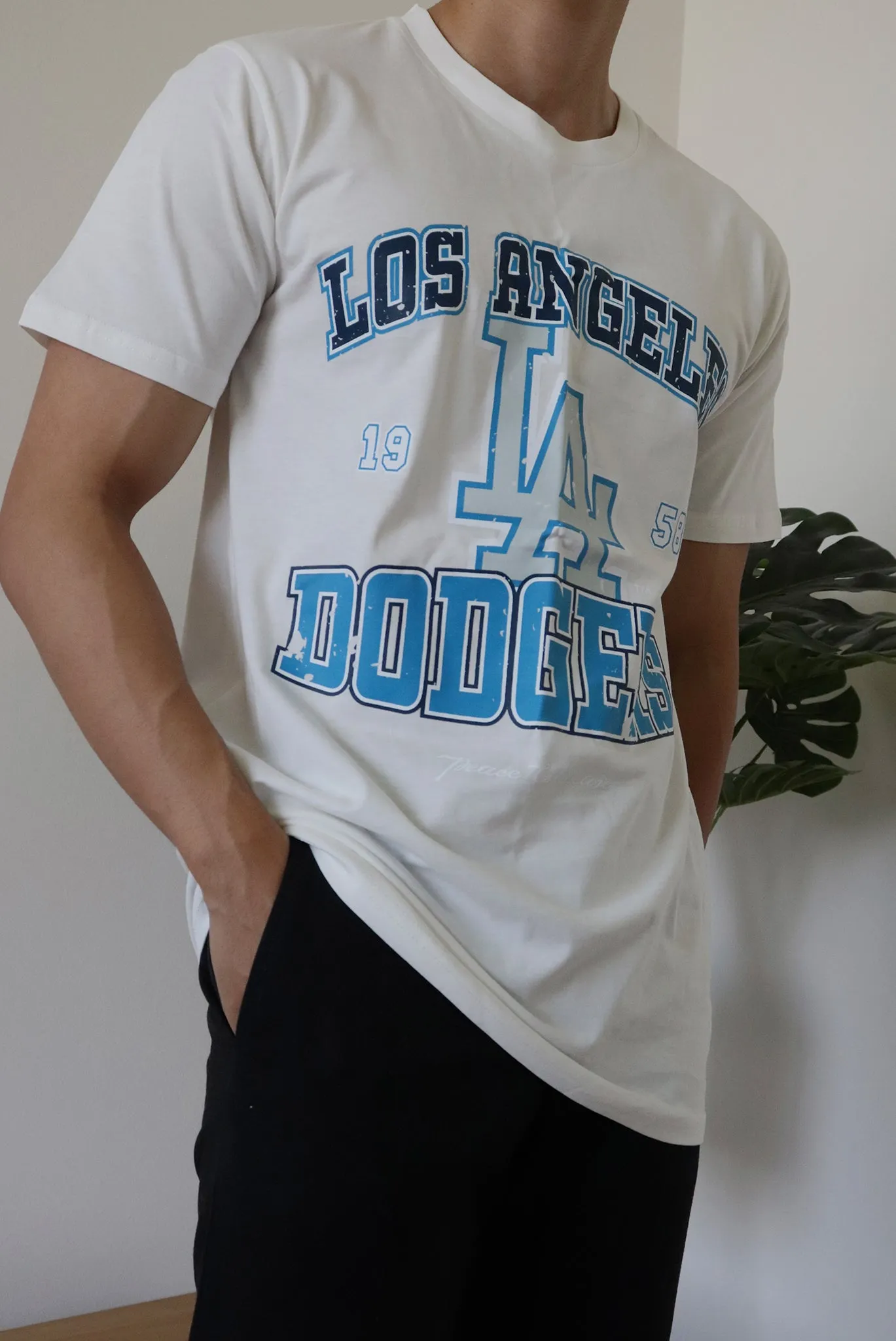 Los Angeles Dodgers Vintage Washed T-Shirt - Ivory sold by Peace-Collective product image thumbnail 2