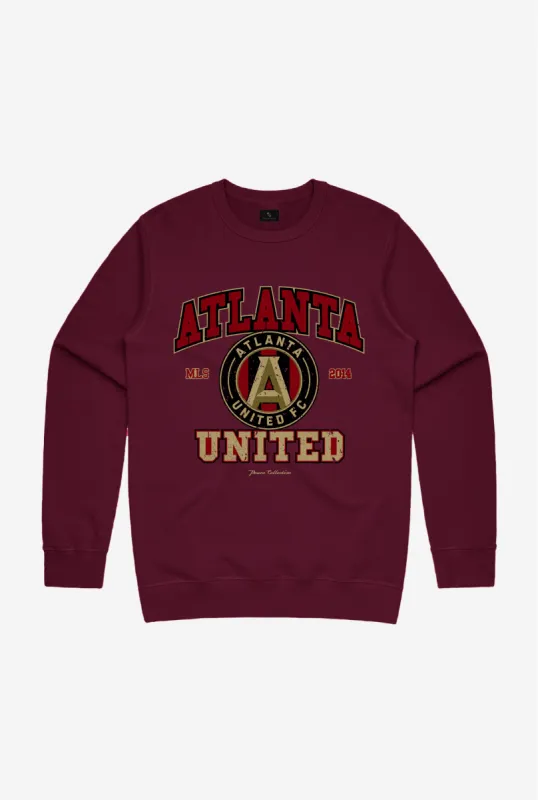 Atlanta United FC Vintage Crewneck - Maroon sold by Peace-Collective