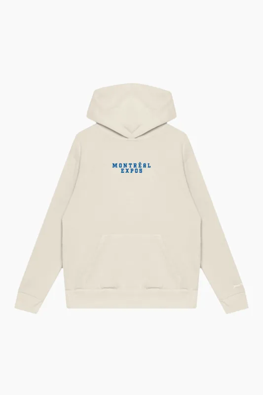 Montréal Expos Heavyweight Hoodie - Ivory sold by Peace-Collective