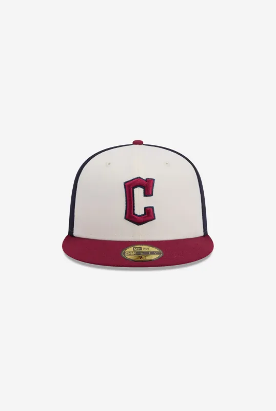 Cleveland Guardians 2024 City Connect 59FIFTY Fitted - White/ Red sold by Peace-Collective