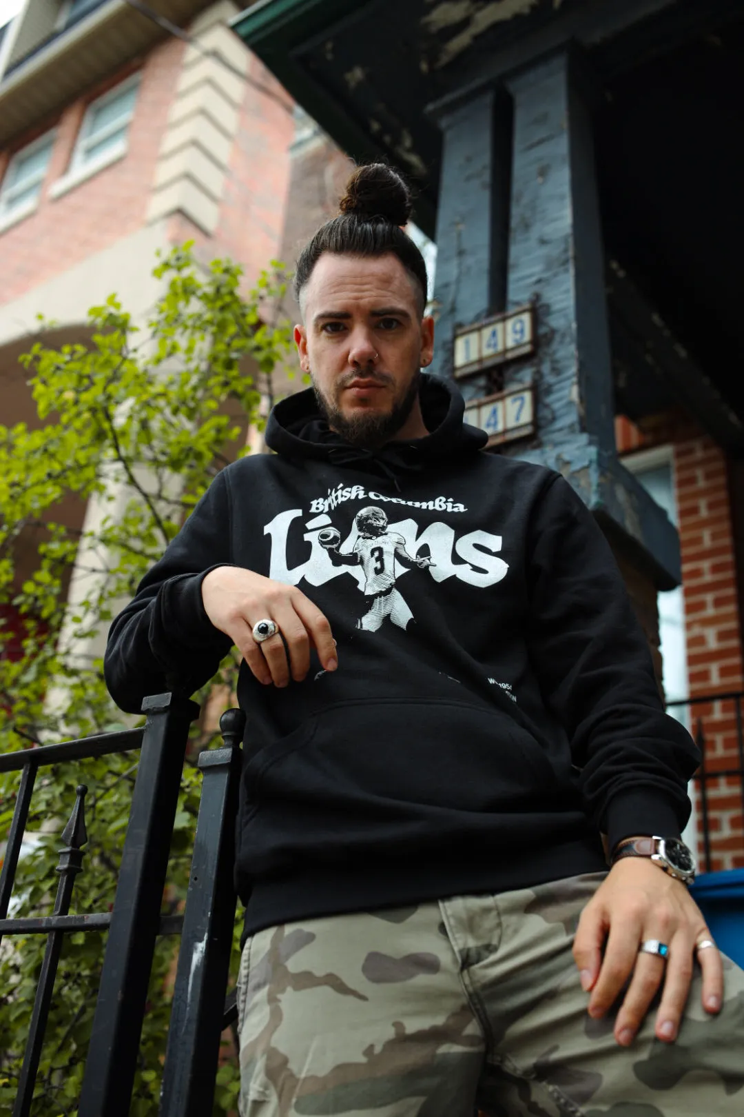 BC Lions Classic Hoodie - Black sold by Peace-Collective product image thumbnail 2