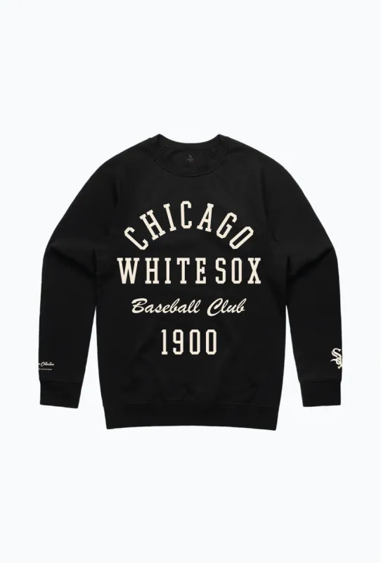 Chicago White Sox Heavyweight Crewneck - Black sold by Peace-Collective
