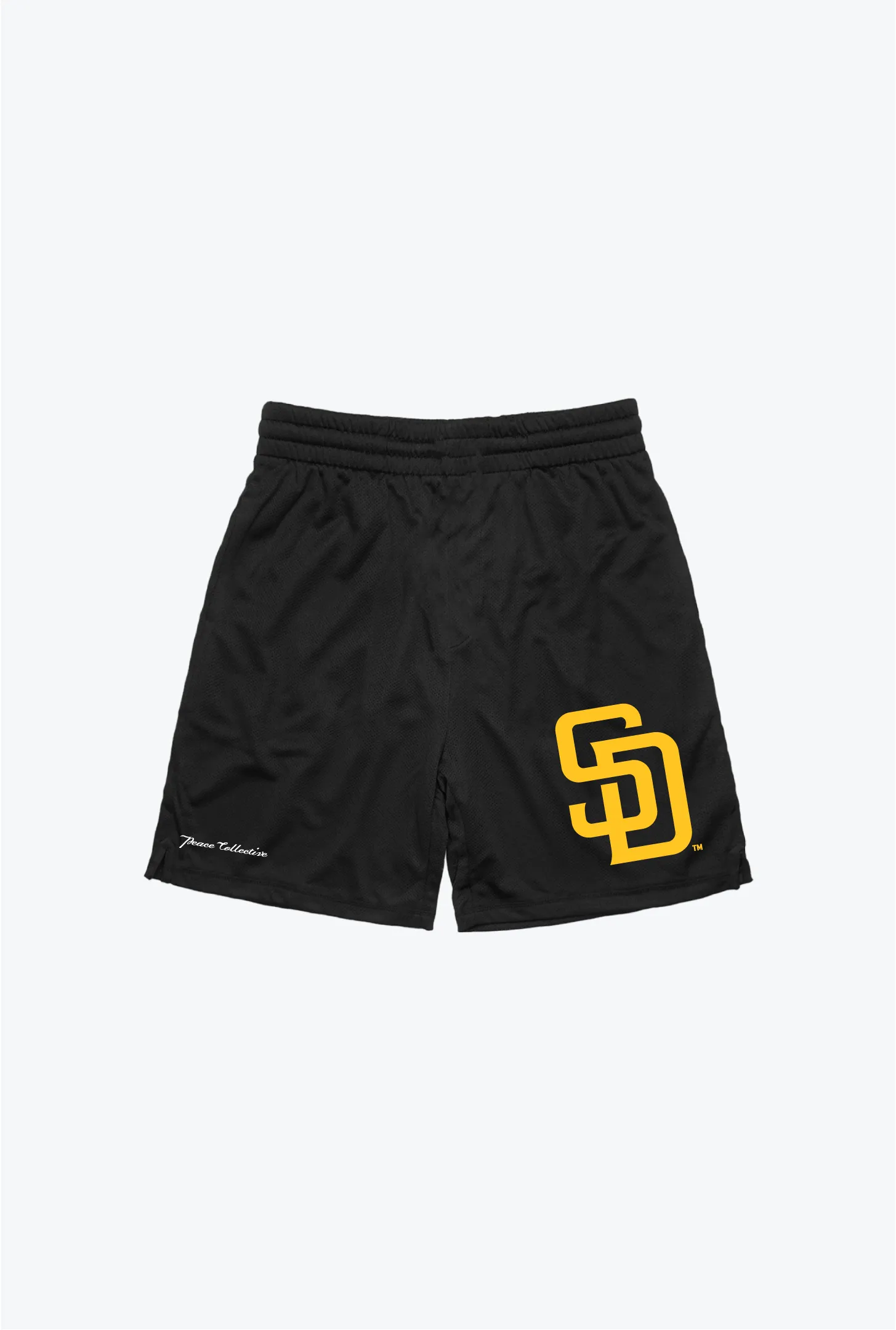 San Diego Padres Mesh Shorts - Black sold by Peace-Collective