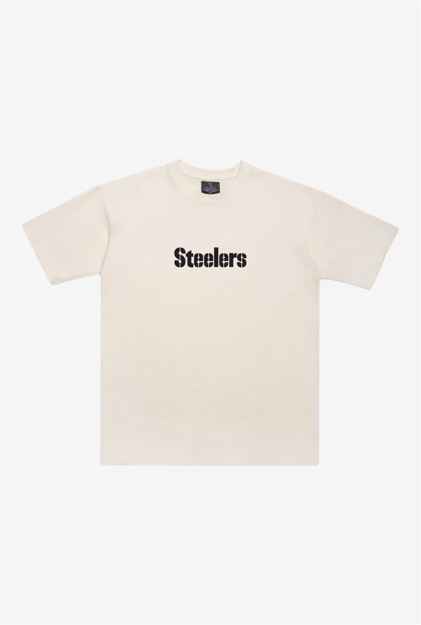 Pittsburgh Steelers Heavyweight T-Shirt - Natural sold by Peace-Collective