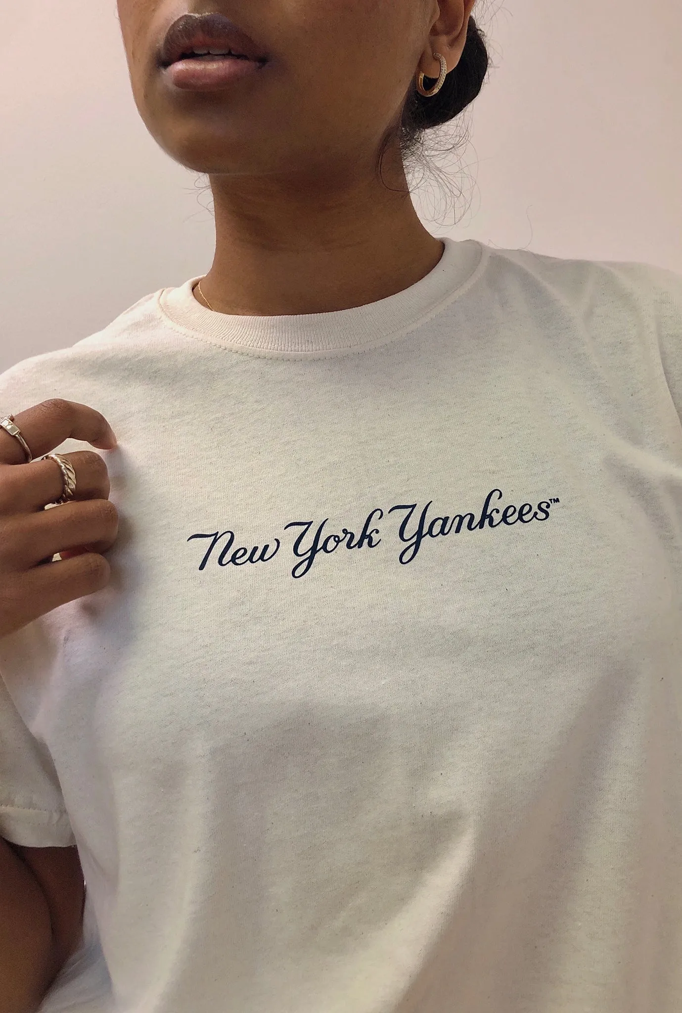 New York Yankees Heavyweight T Shirt - Natural sold by Peace-Collective product image thumbnail 4