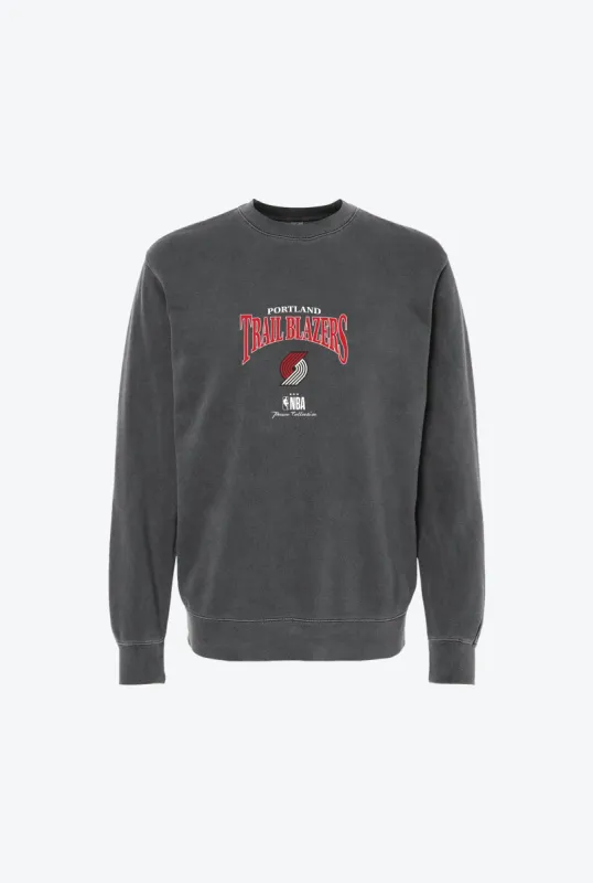 Portland Trailblazers Vintage Embroidered Crewneck - Black sold by Peace-Collective