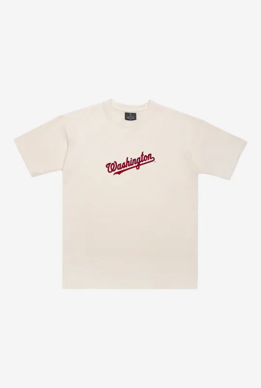Washington Nationals Heavyweight T-Shirt - Natural sold by Peace-Collective