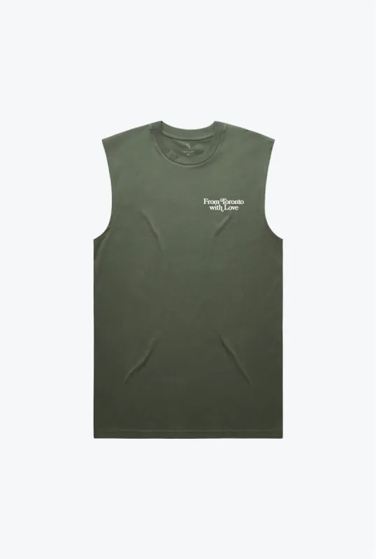 From Toronto with Love Classic Tank - Olive sold by Peace-Collective