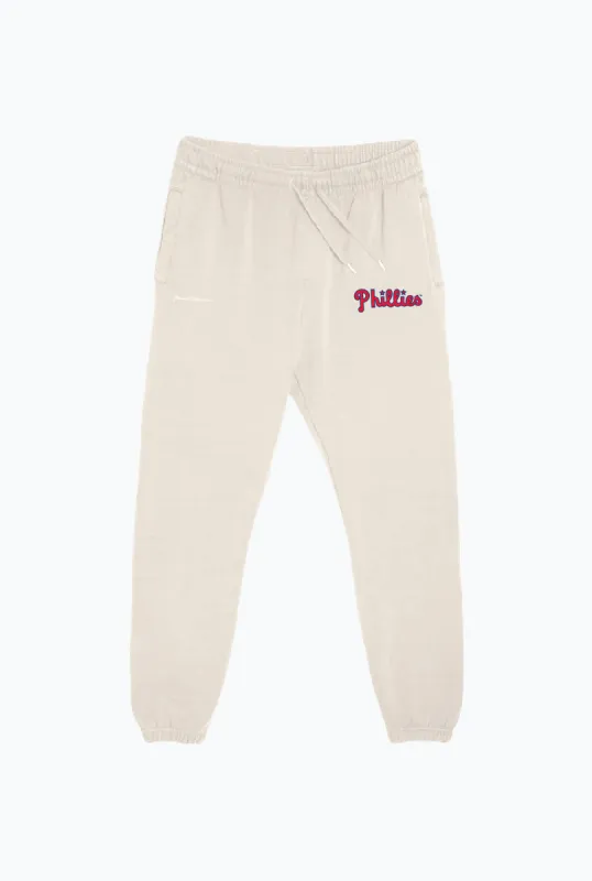 Philadelphia Phillies Heavyweight Jogger - Ivory sold by Peace-Collective