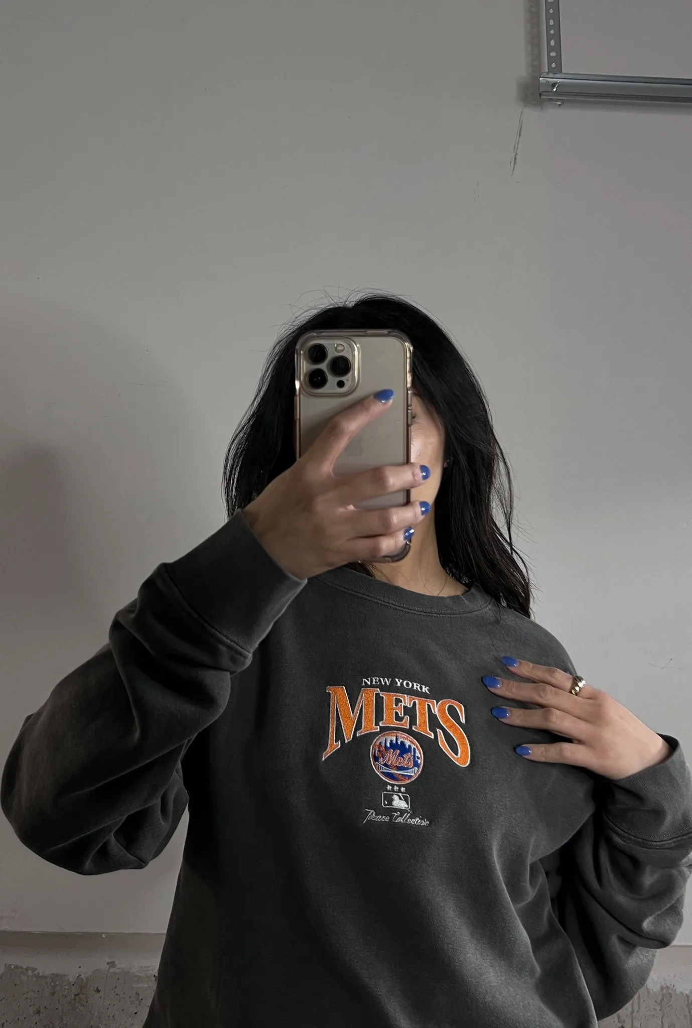 New York Mets Vintage Embroidered Crewneck - Black sold by Peace-Collective product image thumbnail 3