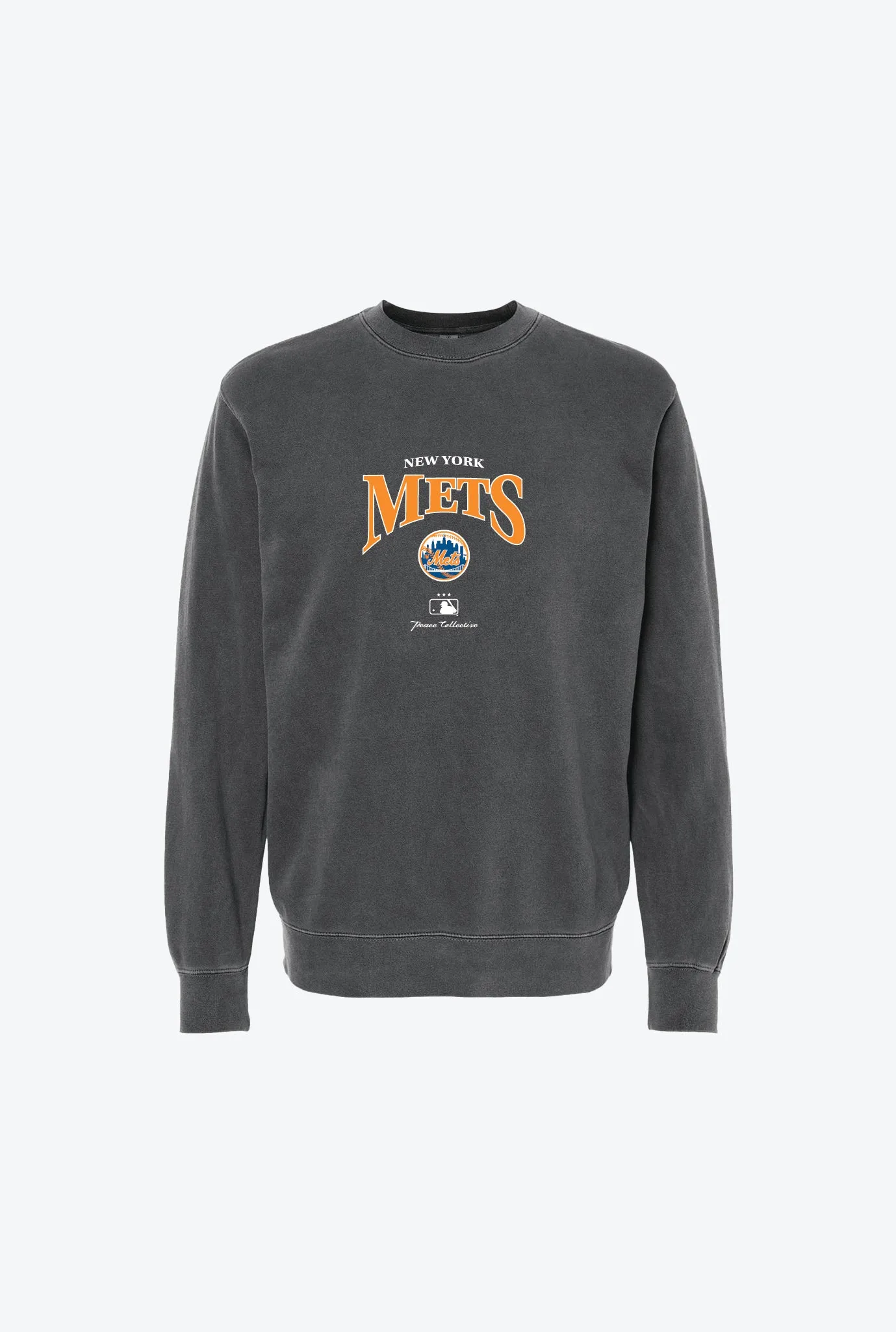 New York Mets Vintage Embroidered Crewneck - Black sold by Peace-Collective