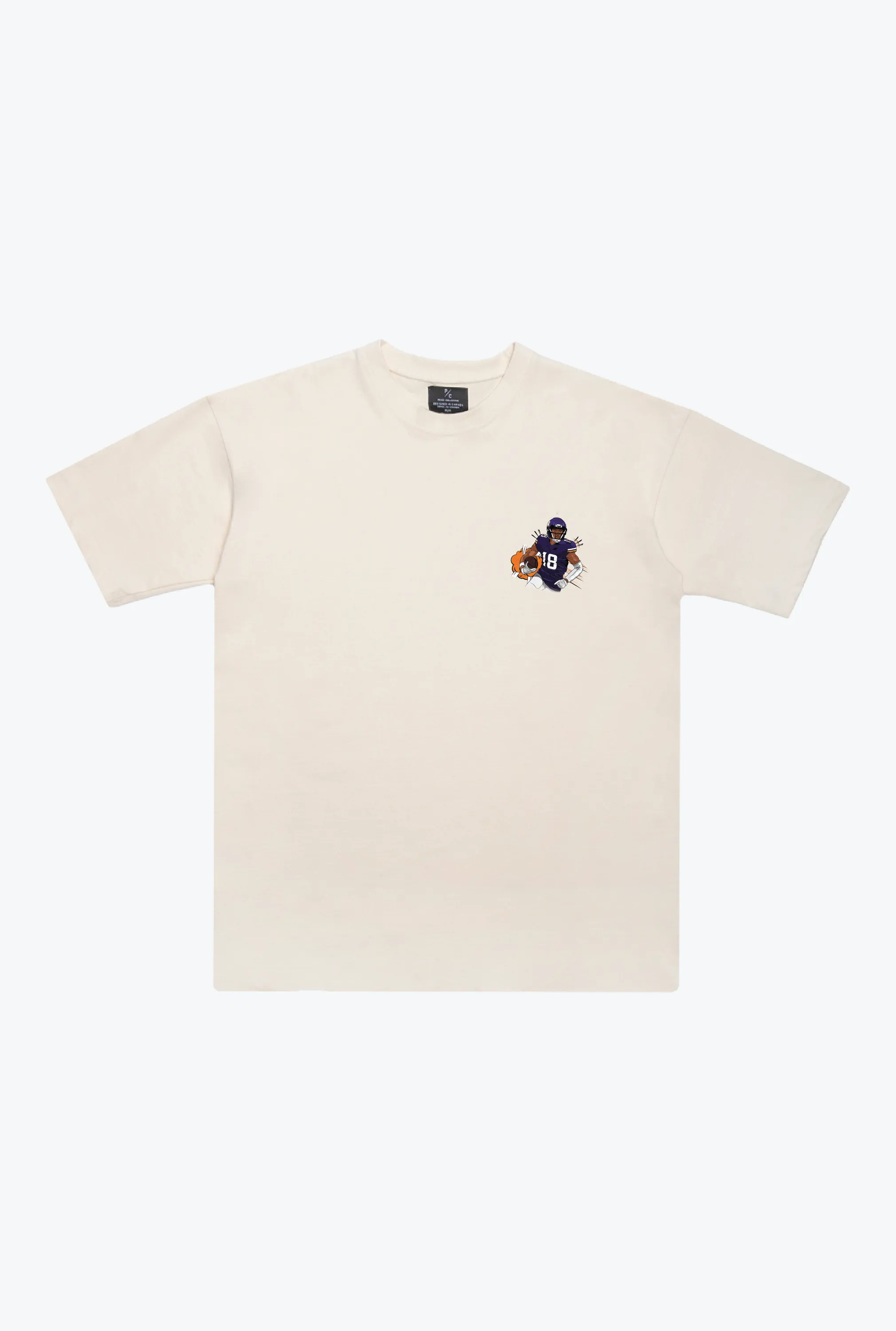 Justin Jefferson Heavyweight T-Shirt - Ivory sold by Peace-Collective