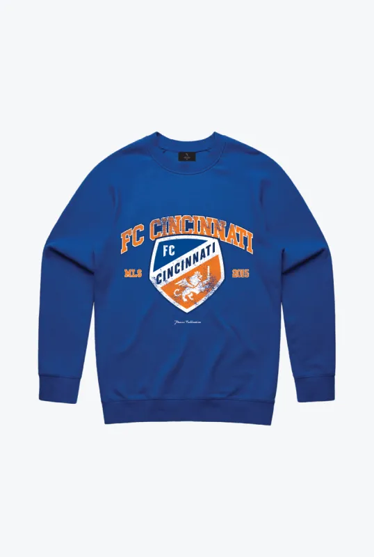 FC Cincinnati Vintage Washed Crewneck - Royal sold by Peace-Collective
