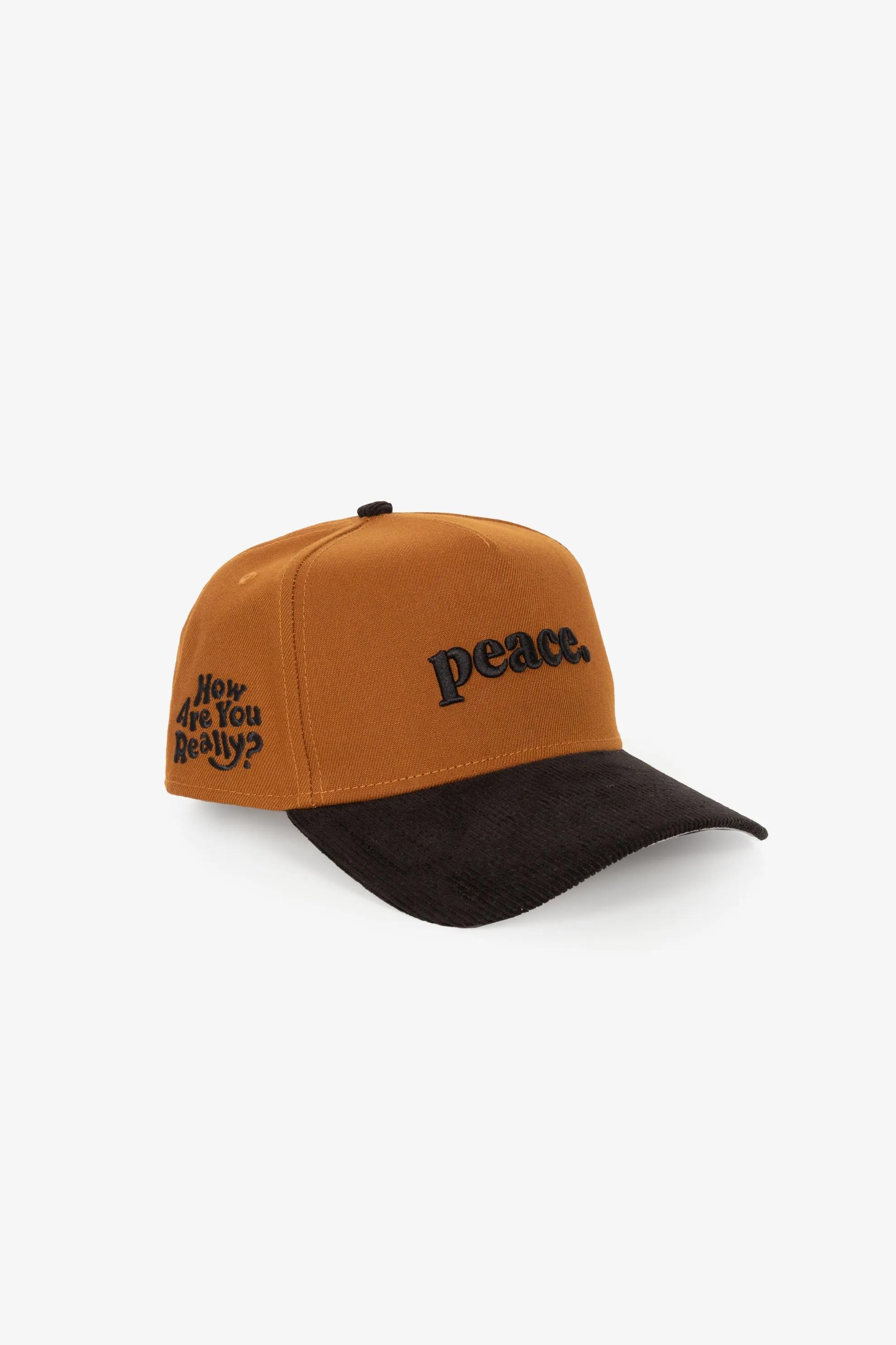 Peace How Are You Really 9FORTY Adjustable Cap - Peanut/ Black sold by Peace-Collective product image thumbnail 2